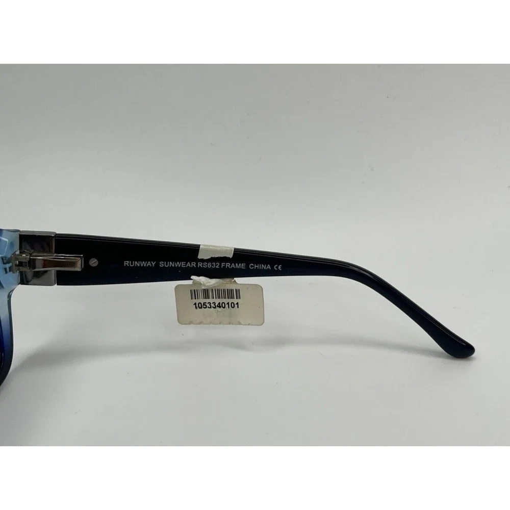 Runway Sunwear Sunglasses RS632 Blue Square Oversized Frames 58[]15 135 mm - Picture 11 of 11